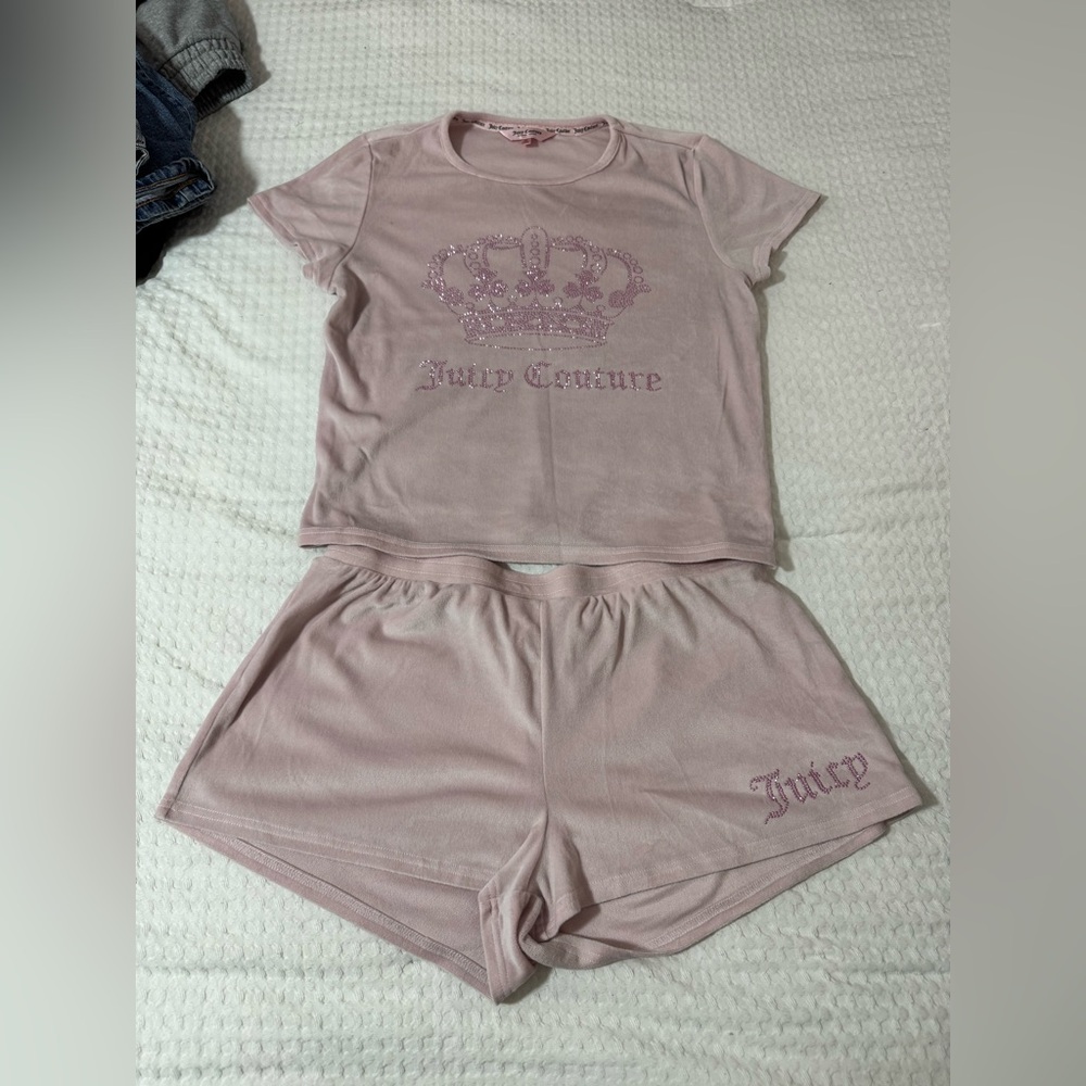 Juicy Couture Blush Pink Pajama Set
